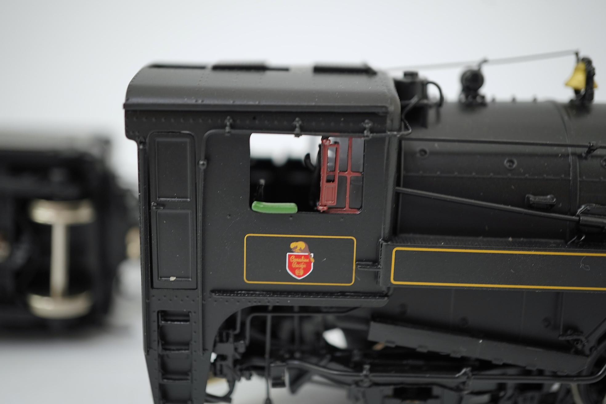 A boxed HO gauge Division Point model of Canadian Pacific Railway P-2g, 5414, 2-8-2 locomotive with bogie tender, powered for two rail operation.